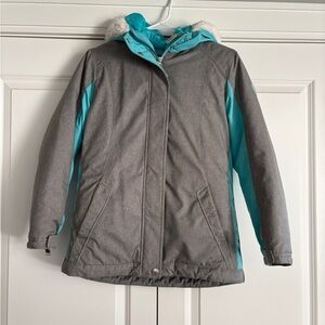 ZeroXposur Gray and Teal Kids Puffer Jacket